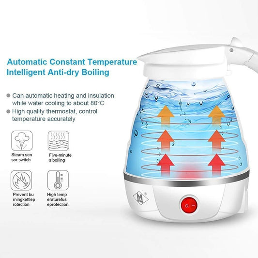 Silicone Foldable Electric Water Kettle